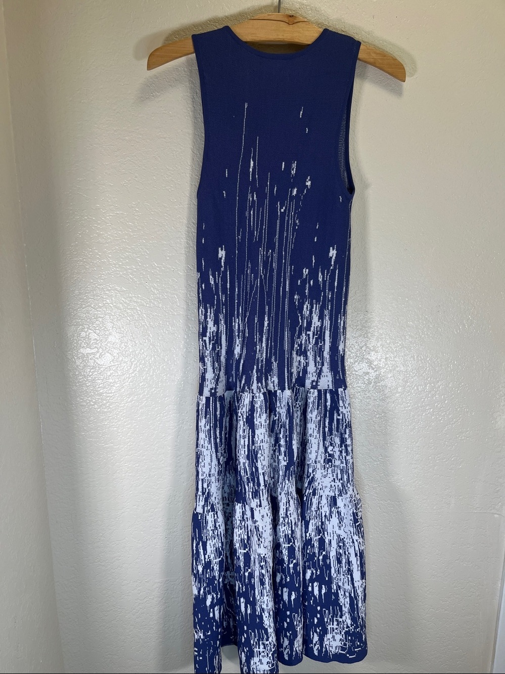 Anthropologie charlie jade Royal Blue & White Zip-Front Knit Dress size XS? - Picture 4 of 4